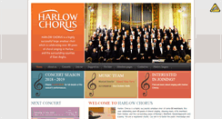 Desktop Screenshot of harlowchorus.org.uk