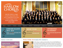 Tablet Screenshot of harlowchorus.org.uk